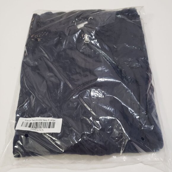 New Country Store French-Terry Hoodie in Navy Size XL - Picture 2 of 5